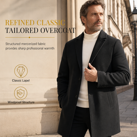 📢🎉50%Rabatt!!!🛍️✨Klassischer einreihiger Trenchcoat für Herren, Business-Casual Premium Windbreaker