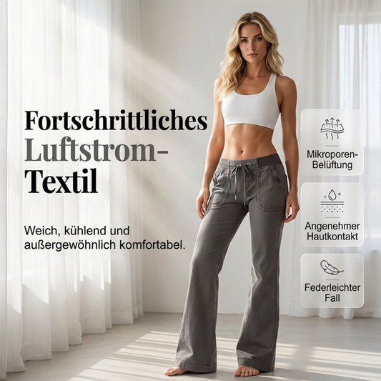 📢🎉50%Rabatt!!!🛍️✨Hosen mit niedriger Taille, Schlaghosen mit Kordelzug