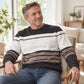 📢🎉50%Rabatt!!!🛍️✨Lässiges Rundhals-Sweatshirt für Herren mit Streifenmuster