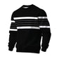 📢🎉50%Rabatt!!!🛍️✨Lässiges Rundhals-Sweatshirt für Herren mit Streifenmuster
