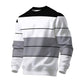 📢🎉50%Rabatt!!!🛍️✨Lässiges Rundhals-Sweatshirt für Herren mit Streifenmuster
