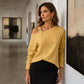 📢🎉50%Rabatt!!!🛍️✨Damen Longsleeve mit asymmetrischem Off-Shoulder-Design