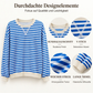 📢🎉50%Rabatt!!!🛍️✨Damen Oversized Langarmshirt mit Streifenmuster
