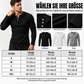 📢🎉50%Rabatt!!!🛍️✨Lässiges, schmal geschnittenes Herren-Henley-T-Shirt mit Rippstrick