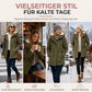 📢🎉50%Rabatt!!!🛍️✨Winterliche wattierte Damenjacke mit Kapuze und Fleecefutter