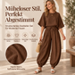 📢🎉50%Rabatt!!!🛍️✨Damen-Strukturshirt mit Fledermausärmeln und Laternenhose