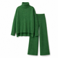 📢🎉50%Rabatt!!!🛍️✨Zweiteiliges Damen-Set aus lockerer Rollkragenpullover und Strickhose - Locker, dick, warm für Herbst und Winter