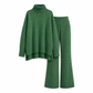 📢🎉50%Rabatt!!!🛍️✨Zweiteiliges Damen-Set aus lockerer Rollkragenpullover und Strickhose - Locker, dick, warm für Herbst und Winter