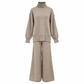 📢🎉50%Rabatt!!!🛍️✨Zweiteiliges Damen-Set aus lockerer Rollkragenpullover und Strickhose - Locker, dick, warm für Herbst und Winter