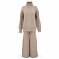 📢🎉50%Rabatt!!!🛍️✨Zweiteiliges Damen-Set aus lockerer Rollkragenpullover und Strickhose - Locker, dick, warm für Herbst und Winter