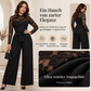 📢🎉50%Rabatt!!!🛍️✨Eleganter Jumpsuit für Damen mit Spitzen-Patchwork und Gürtel
