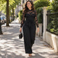📢🎉50%Rabatt!!!🛍️✨Eleganter Jumpsuit für Damen mit Spitzen-Patchwork und Gürtel
