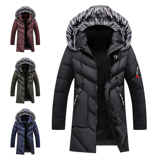 📢🎉50%Rabatt!!!🛍️✨Tolles Geschenk - Warme, lange Kapuzenjacke für Männer für kaltes Wetter