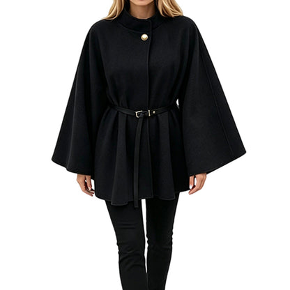 📢🎉50%Rabatt!!!🛍️✨Eleganter Damen-Cape-Mantel mit Stehkragen