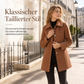 📢🎉50%Rabatt!!!🛍️✨Eleganter mittelalter kariierter Trenchcoat für Damen, vielseitig einsetzbar für Herbst und Winter