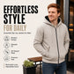 📢🎉50%Rabatt!!!🛍️✨Warm gefütterter Kapuzen-Sweatshirt mit durchgehendem Reißverschluss für Herren
