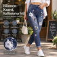📢🎉50%Rabatt!!!🛍️✨Dehnbare Jeans mit floraler Stickerei und eng anliegender Passform für Damen