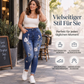 📢🎉50%Rabatt!!!🛍️✨Dehnbare Jeans mit floraler Stickerei und eng anliegender Passform für Damen