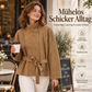📢🎉50%Rabatt!!!🛍️✨Damenjacke mit Stehkragen und Gürtel – Elegant für jeden Anlass 📦