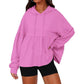📢🎉50%Rabatt!!!🛍️✨Damen lockeres, gerafftes Kapuzen-Sweatshirt