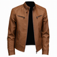 📢🎉50%Rabatt!!!🛍️✨Stylische Stehkragen-PU-Lederjacke für Herren
