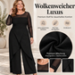 📢🎉50%Rabatt!!!🛍️✨Eleganter Damen-Overall aus Mesh mit langen Ärmeln und Wickeloverlay