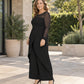 📢🎉50%Rabatt!!!🛍️✨Eleganter Damen-Overall aus Mesh mit langen Ärmeln und Wickeloverlay