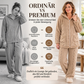 📢🎉50%Rabatt!!!🛍️✨Damen Plüsch Zopfstrick Kapuzenjacke & Hosen Set