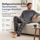 📢🎉50%Rabatt!!!🛍️✨Weiches, plüschiges Strick-Loungewear-Pyjama-Set für Herren mit einfarbigem Rundhalsoberteil und Karottenhose