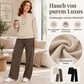 📢🖤Black-Friday-Aktion – 50 % Rabatt!!!🖤✨ Damen Langarm-Halbzip-Top und Hosen mit weitem Bein Set