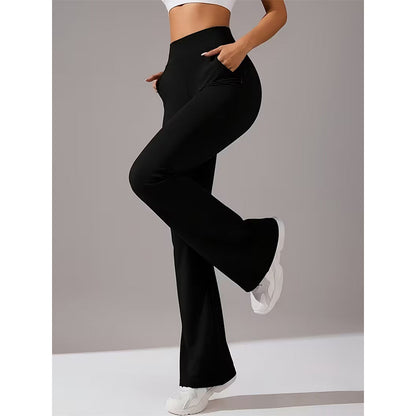 📢🖤Black-Friday-Aktion – 50 % Rabatt!!!🖤✨ Elastische Bootcut-Trainingshose für Damen