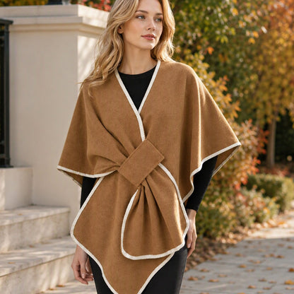 📢🖤Black-Friday-Aktion – 50 % Rabatt!!!🖤✨Elegantes gestricktes Poncho-Schal für Damen